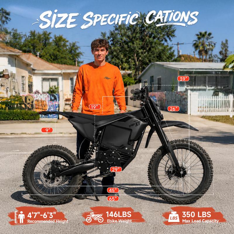 QRONGE X1 Spark Electric Bike, 4500W