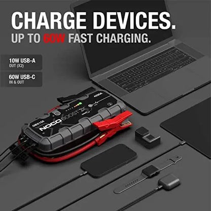 NOCO Boost X GBX155 4250A Jump Starter for 10.0L Gasoline and 8.0L Diesel Engines