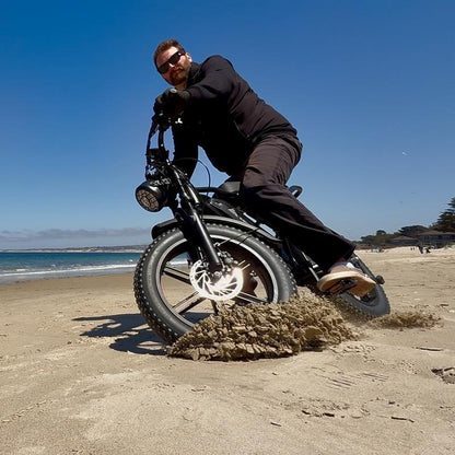 TST Electric Bike for Adults 1500W Peak 20\" Fat Tire All-Terrain E-Bike