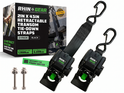 RhinoGear™ Retractable Boat Trailer Tie Down