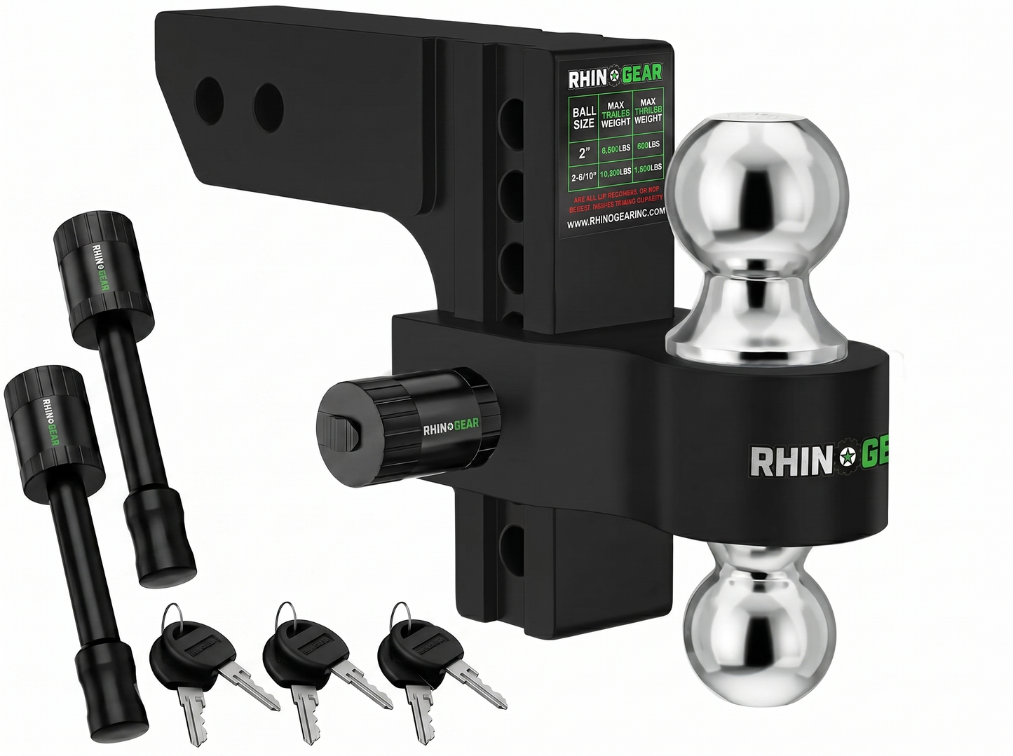 RhinoGear™ - Adjustable Trailer Hitch