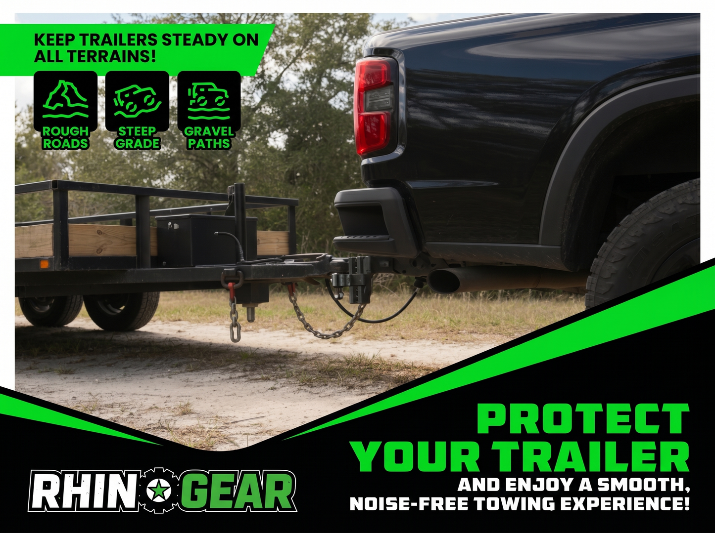 RhinoGear™ Adjustable Trailer Hitch