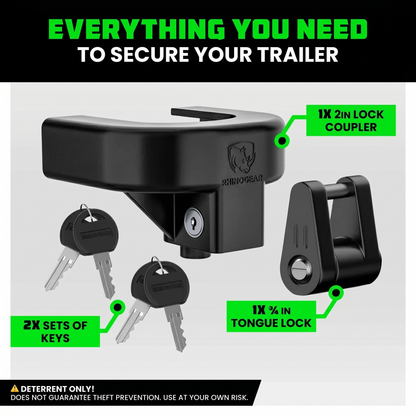 RhinoGear Trailer Hitch Coupler Lock